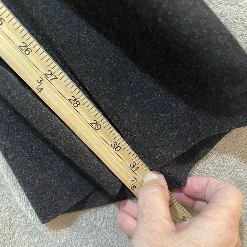 BANANA REPUBLIC‎ STRETCH Men's Wool Blend Black/ Gray Pants 34x31.5 Flap Pockets